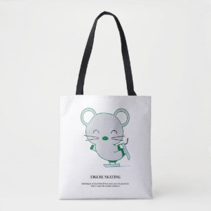 Figure skating tote bag