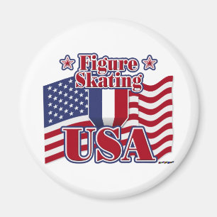 Figure Skating USA Magnet