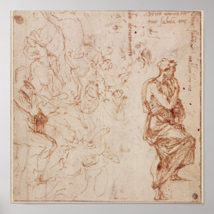 Figure Studies for a Woman Poster