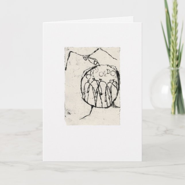 Figure with owl card (Front)