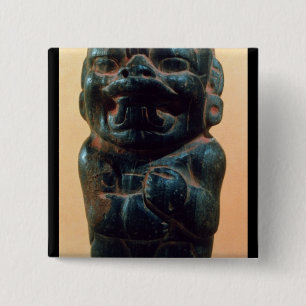 Figure with the head of a Jaguar 15 Cm Square Badge