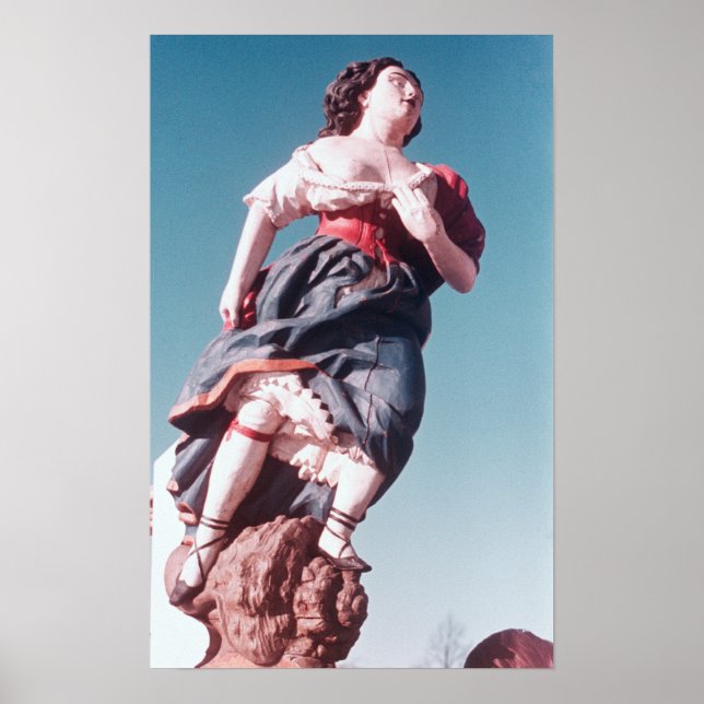 Figurehead from unknown sailing ship poster (Front)