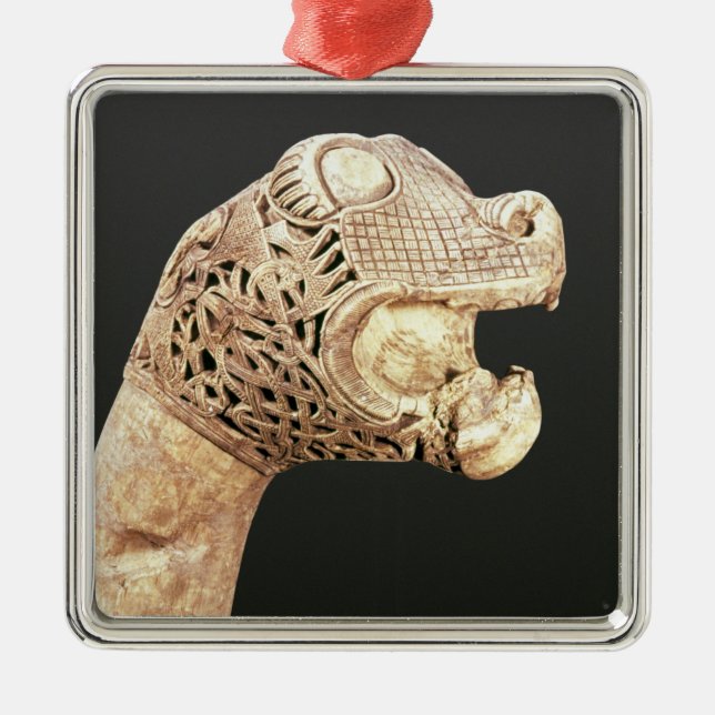 Figurehead of a Viking Longship, found at Oseberg, Metal Tree Decoration (Front)