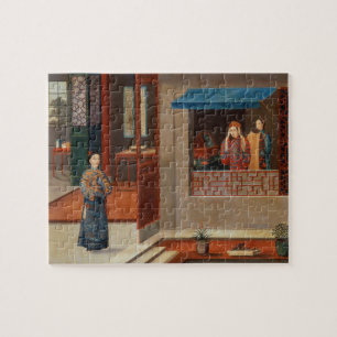 Figures in a dressing room interior jigsaw puzzle
