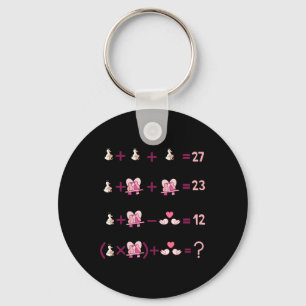Figures Math Equation Teacher Algebra Silly Goose Key Ring