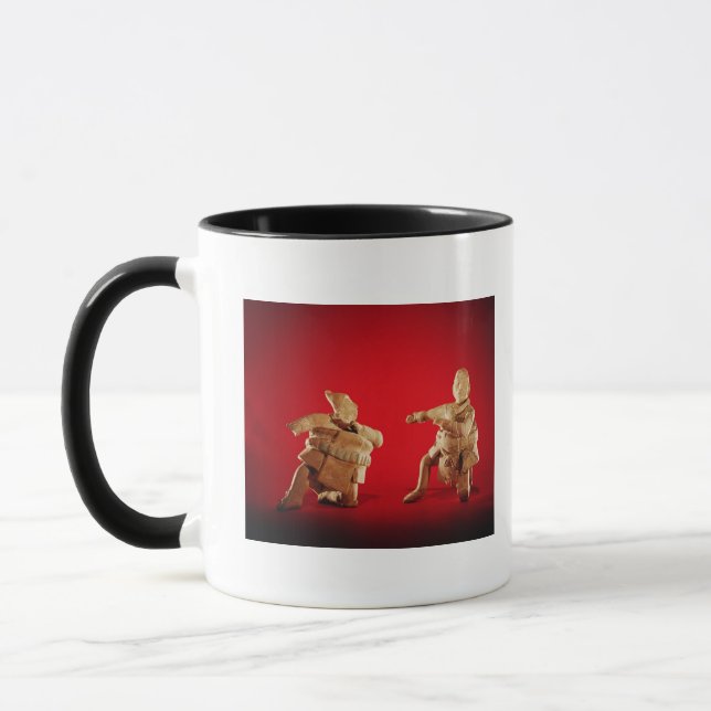 Figures of ceremonial ballplayers mug (Left)