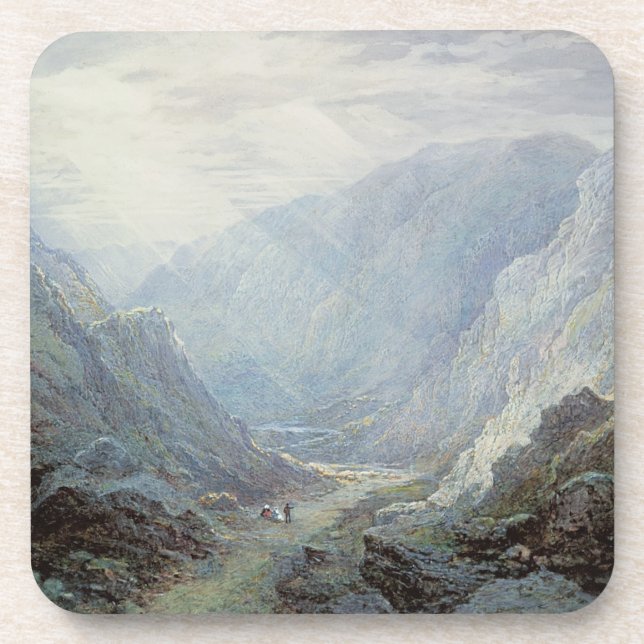 Figures Resting On The Pathway Through A Rocky Gor Coaster (Front)