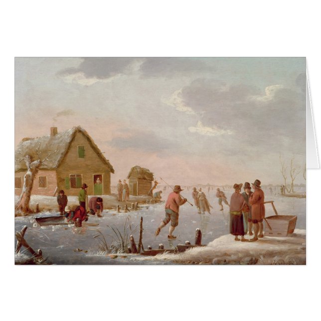 Figures Skating in a Winter Landscape (Front Horizontal)