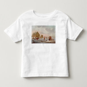 Figures Skating in a Winter Landscape Toddler T-Shirt