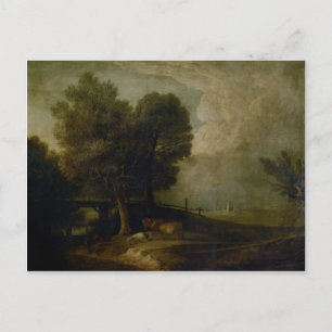 Figures with Cattle by Thomas Gainsborough Postcard
