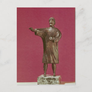 Figurine of a man wearing a sagum postcard