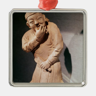 Figurine of an actor whistling metal ornament