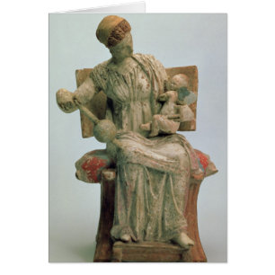 Figurine of Aphrodite playing with Eros