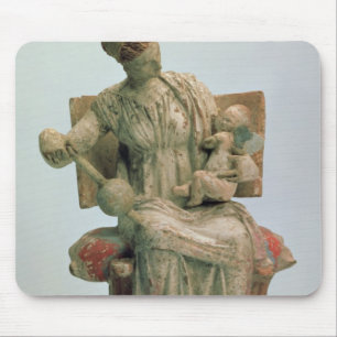 Figurine of Aphrodite playing with Eros Mouse Pad
