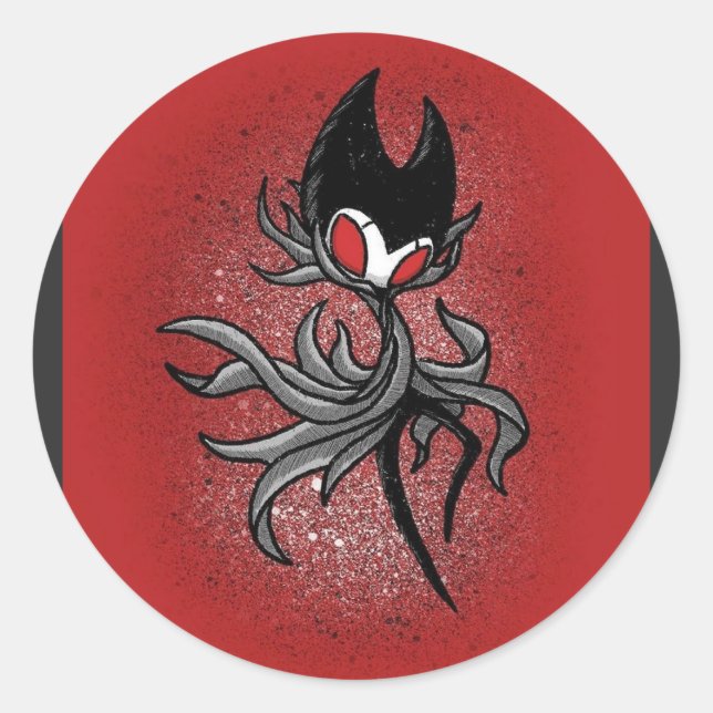 figurinha do game hollow knight classic round sticker (Front)
