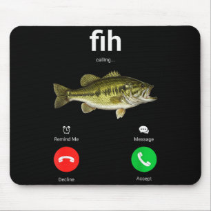 Fih Calling Decline Accept Funny Phone Call Misspe Mouse Pad