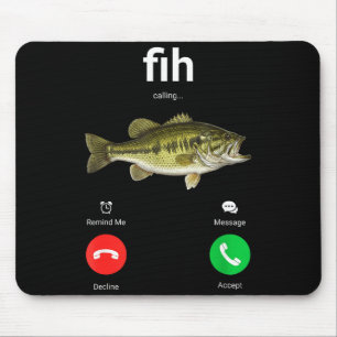 Fih Calling Decline Accept Funny Phone Call Misspe Mouse Pad
