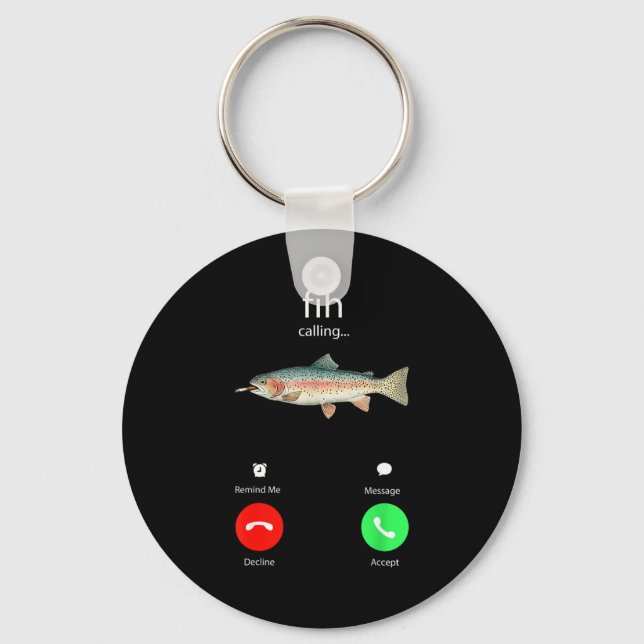 Fih Calling Remind Me Message Decline Accept Phone Key Ring (Front)