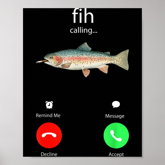 Fih Calling Remind Me Message Decline Accept Phone Poster (Front)