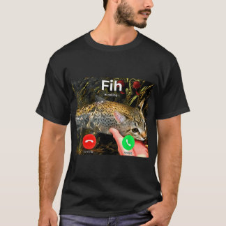 FIH Funny Cat Fish Meme Misspelled T-Shirt