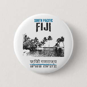 Fiji 6 Cm Round Badge