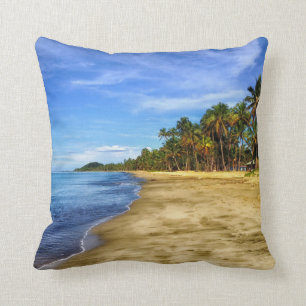 Fiji Beach Blue Sky Decorative Throw Pillow