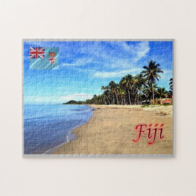 Fiji -  Beach - Jigsaw Puzzle (Horizontal)