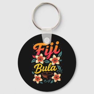 Fiji Bula Tropical Island Vacation Souvenir  Key Ring