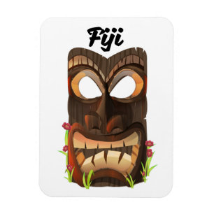 Fiji carved mask magnet