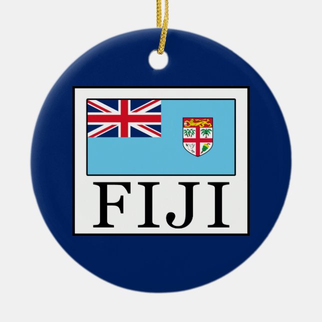Fiji Ceramic Ornament (Front)