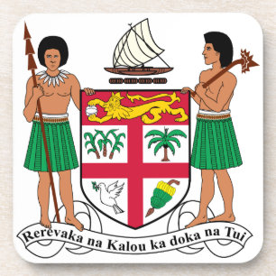 Fiji Coat Of Arms Coaster