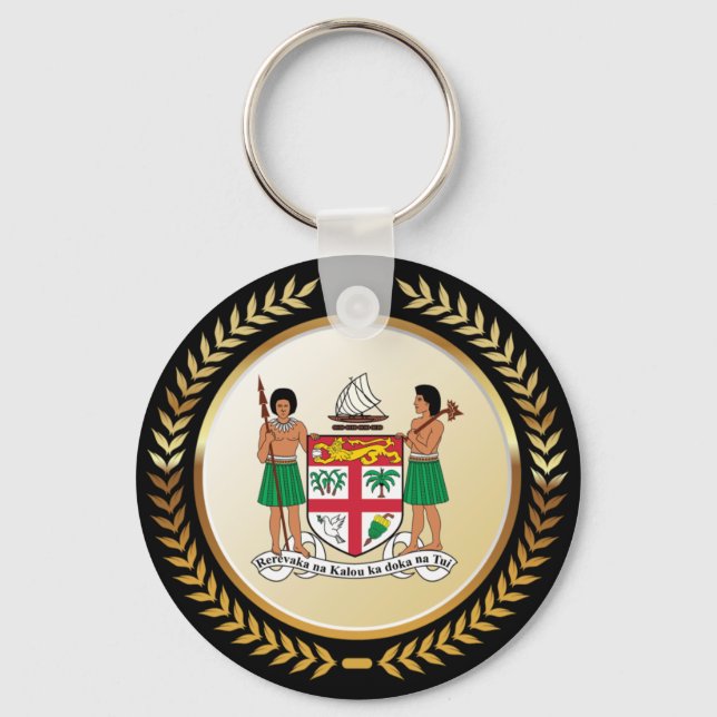 Fiji Coat of Arms Key Ring (Front)
