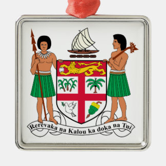 Fiji Coat of Arms Metal Tree Decoration