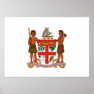 Fiji Coat of Arms Poster