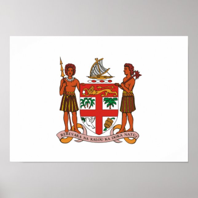 Fiji Coat of Arms Poster (Front)
