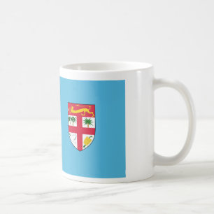 fiji country flag text name coffee mug