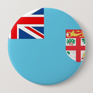 Fiji Flag 10 Cm Round Badge