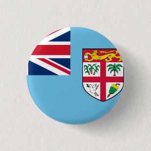 Fiji Flag 3 Cm Round Badge