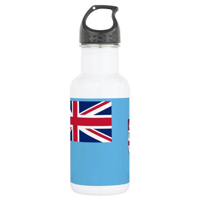 Fiji Flag 532 Ml Water Bottle (Front)