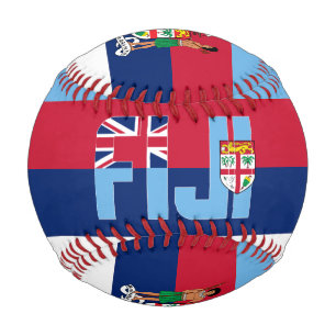 Fiji Flag and Coat of Arms Patriotic Baseball