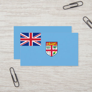 Fiji flag business card