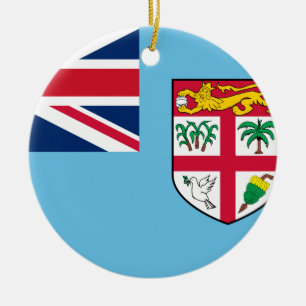 Fiji Flag Ceramic Ornament