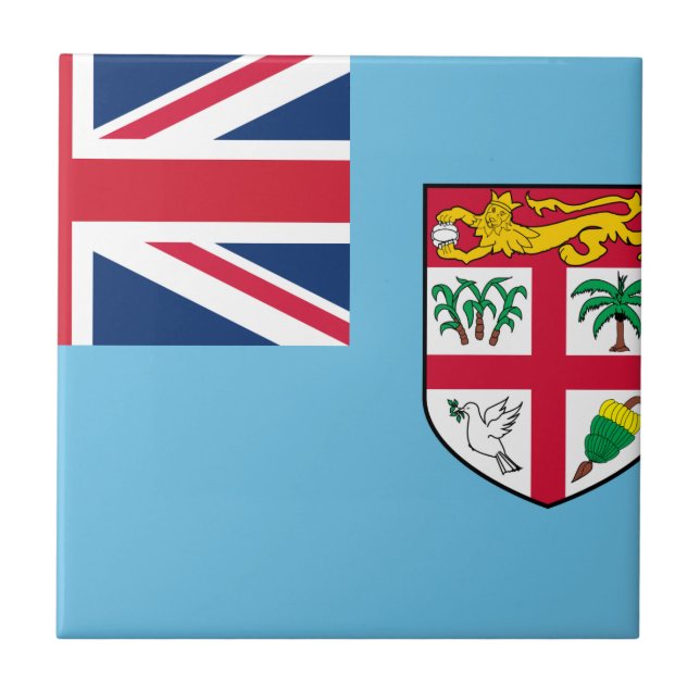 Fiji Flag Ceramic Tile (Front)
