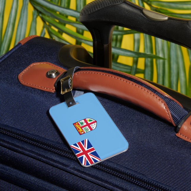 Fiji flag luggage tag (Front Insitu 1)