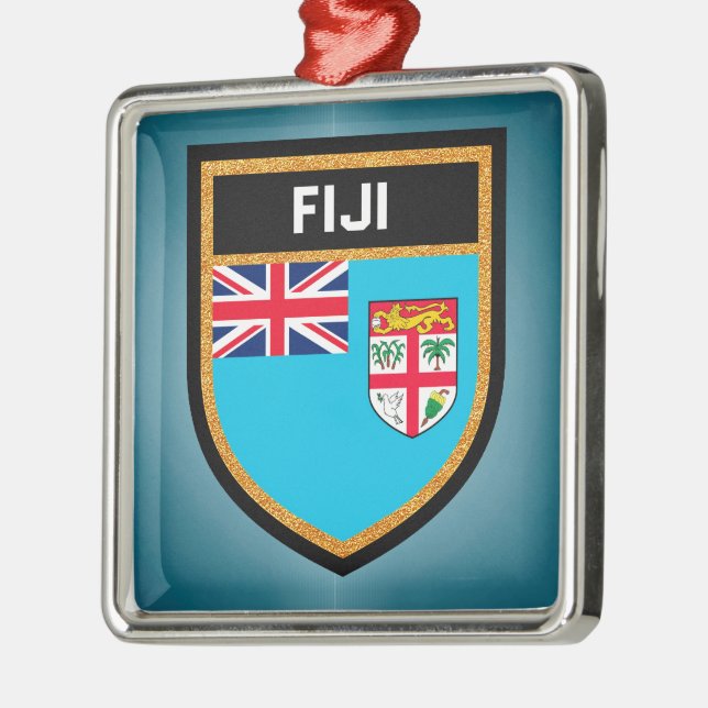 Fiji Flag Metal Ornament (Left)