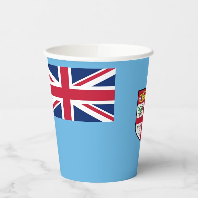 Fiji Flag Paper Cups (Left)