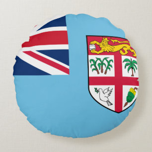 Fiji Flag Round Cushion