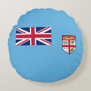 Fiji Flag Round Cushion