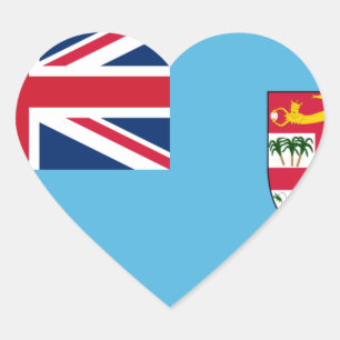 fiji heart sticker