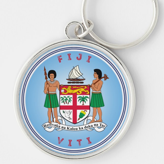 Fiji Heritage Emblem Key Ring (Front)